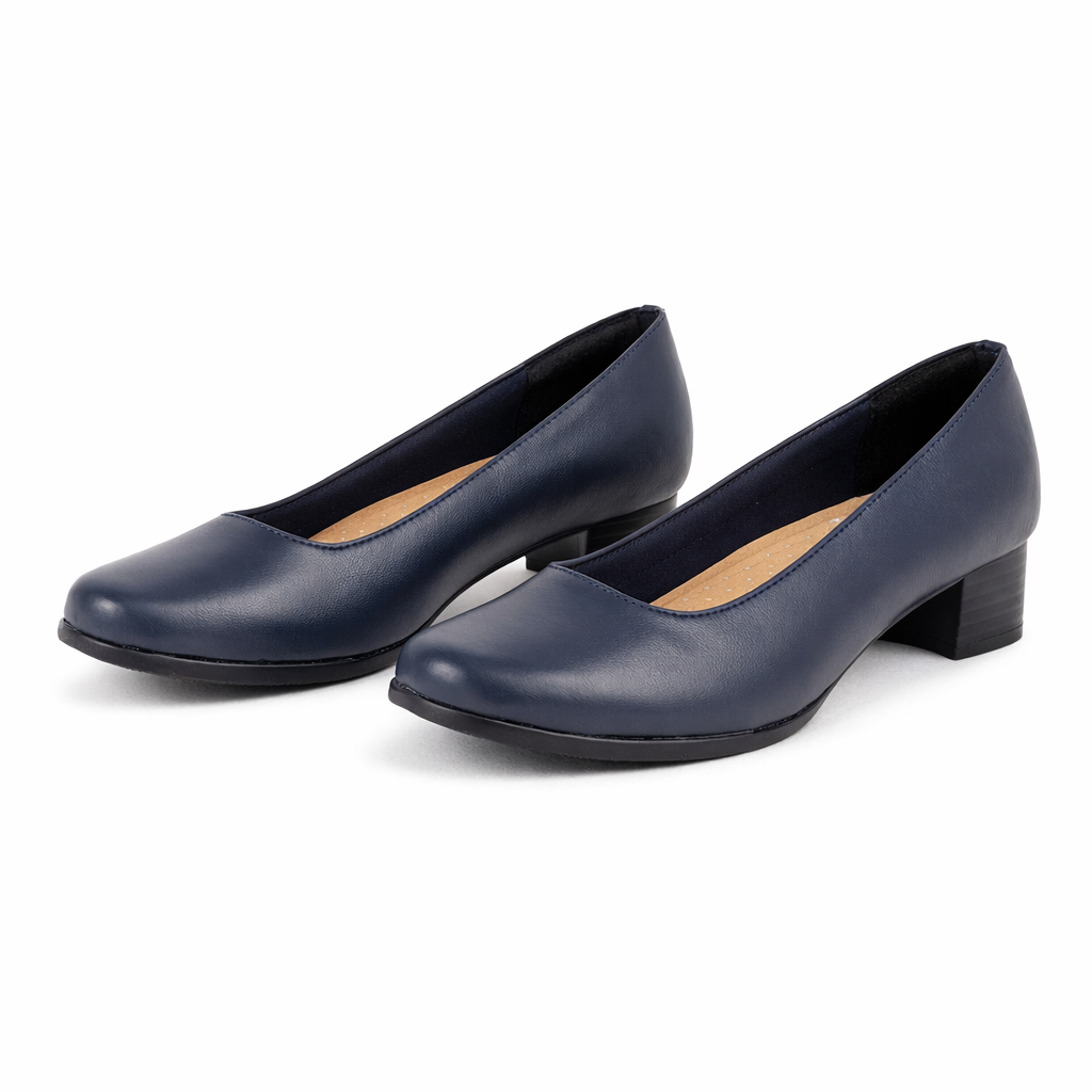Mod Comfys L989 Womens Court Shoes Navy