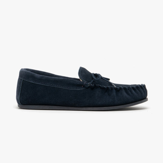 Mokkers LILY Womens Moccasin Slippers Navy