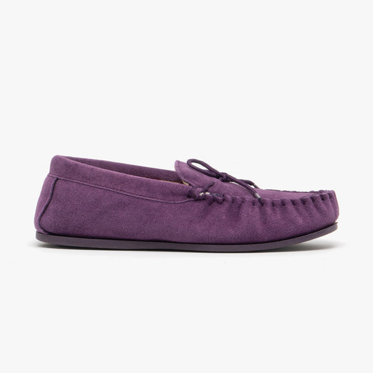 Mokkers LILY Womens Moccasin Slippers Purple