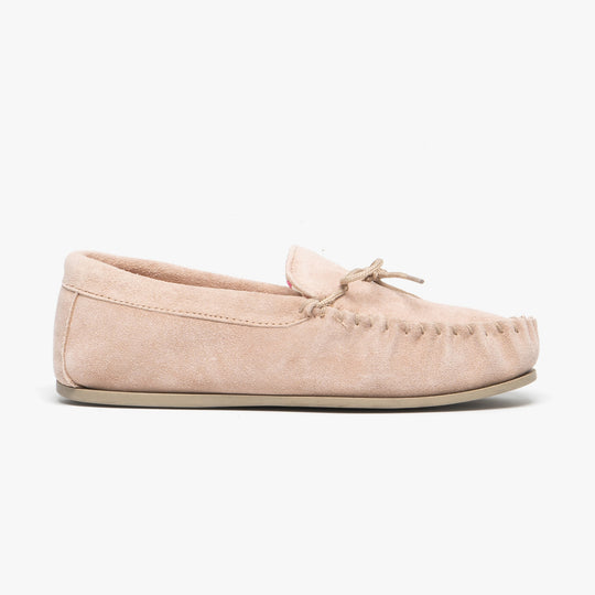 Mokkers LILY Womens Moccasin Slippers Stone