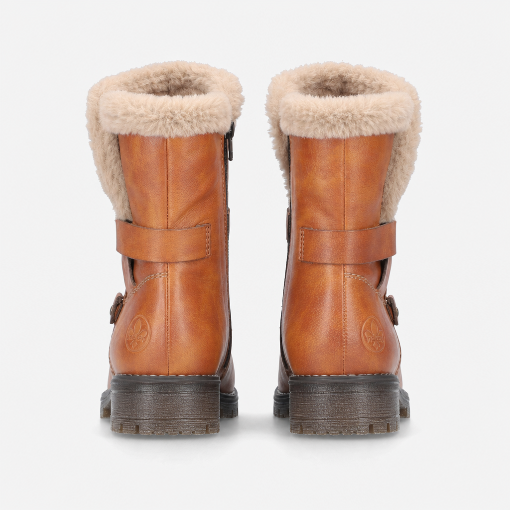 Rieker 79580 Womens Ankle Boots Cayenne/Mud