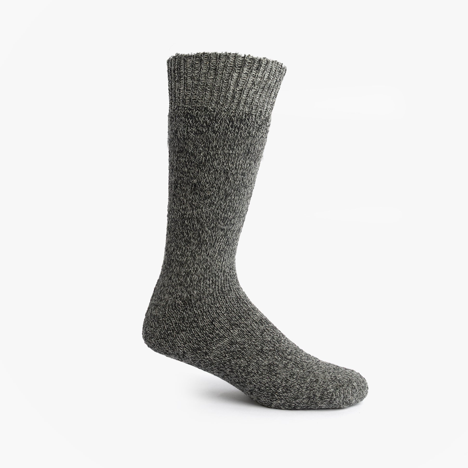 Mud Dogs Mens Welly Boot Socks Grey side view showcasing wool blend texture and comfort.