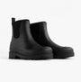 Mud Dogs BROOKE Womens Ankle Neoprene Wellies Black side view showcasing the rubber upper and grip sole.