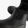 Mud Dogs BROOKE Womens Ankle Neoprene Wellies Black side view showing upper details and texture.