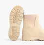 Mud Dogs BROOKE Womens Ankle Neoprene Wellies Mushroom side view showcasing the lightweight rubber sole and ankle height.