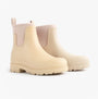 Mud Dogs BROOKE Womens Ankle Neoprene Wellies Mushroom side view, comfortable and waterproof ankle boots.
