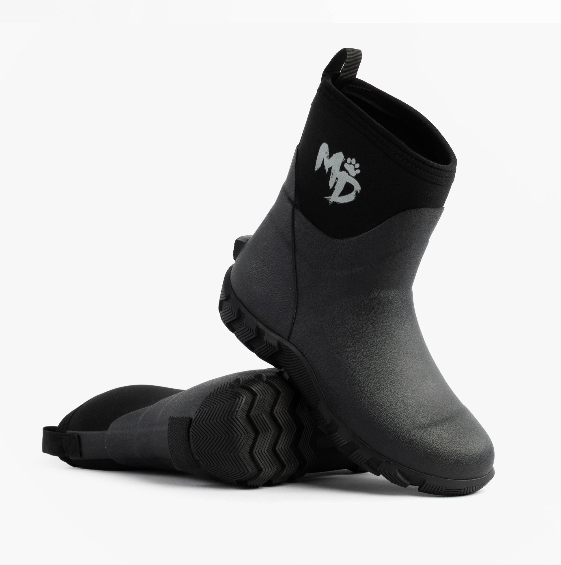 Mud Dogs RUTLAND SHORT Unisex Neoprene Wellies Black