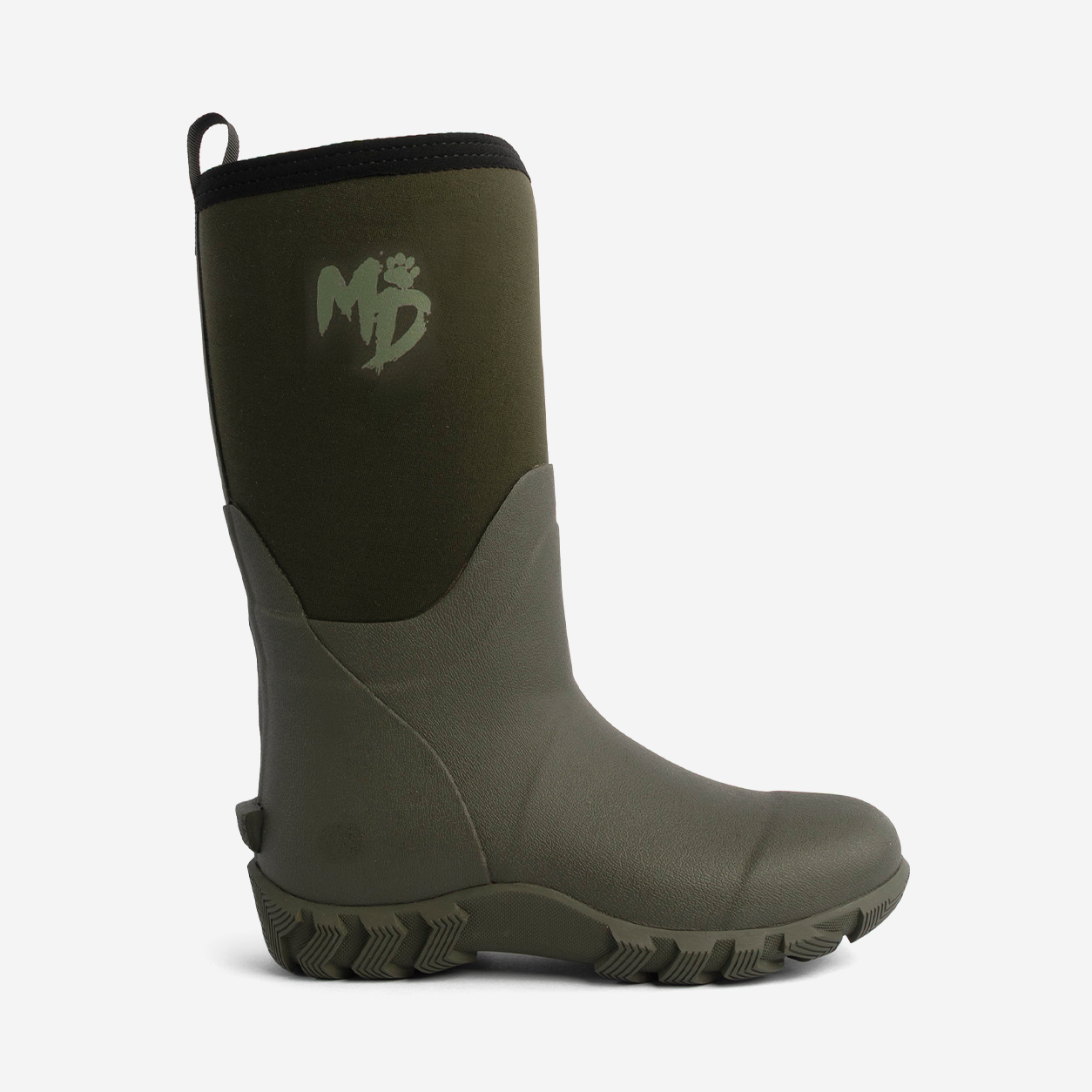 Mud Dogs RUTLAND MID Unisex Neoprene Wellies Olive