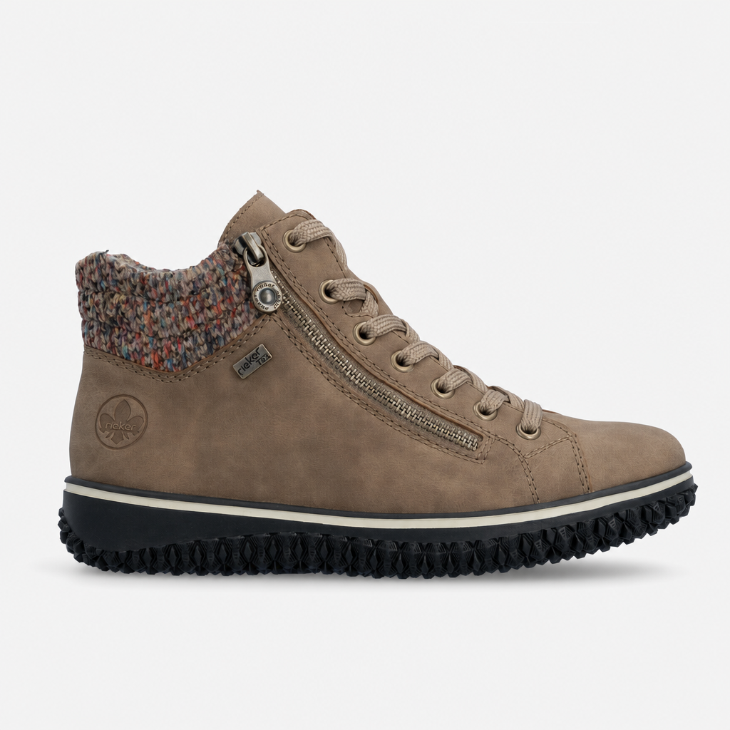 Rieker Z4263 Womens Ankle Boots Oat/Multi