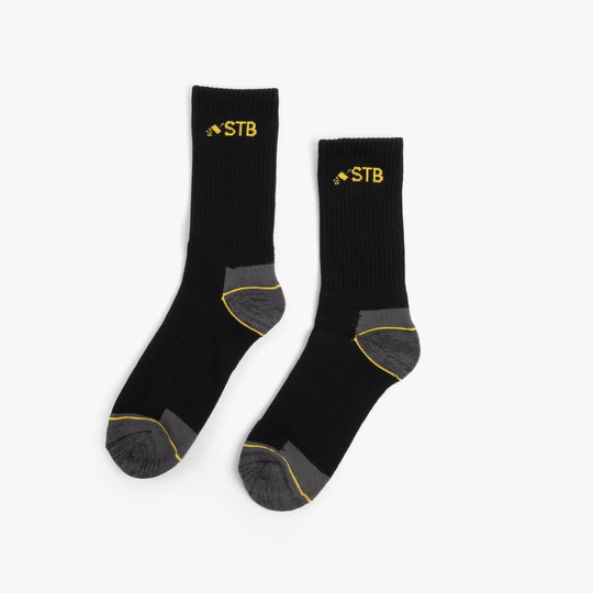 STB Mens Premium Thermal Work Socks Black