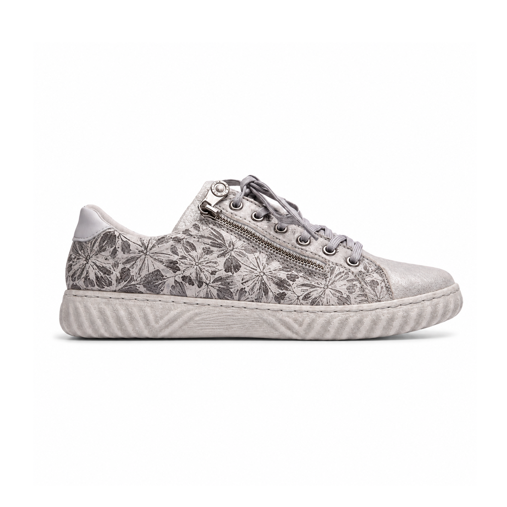 Rieker N0900 Womens Casual Shoes Silver