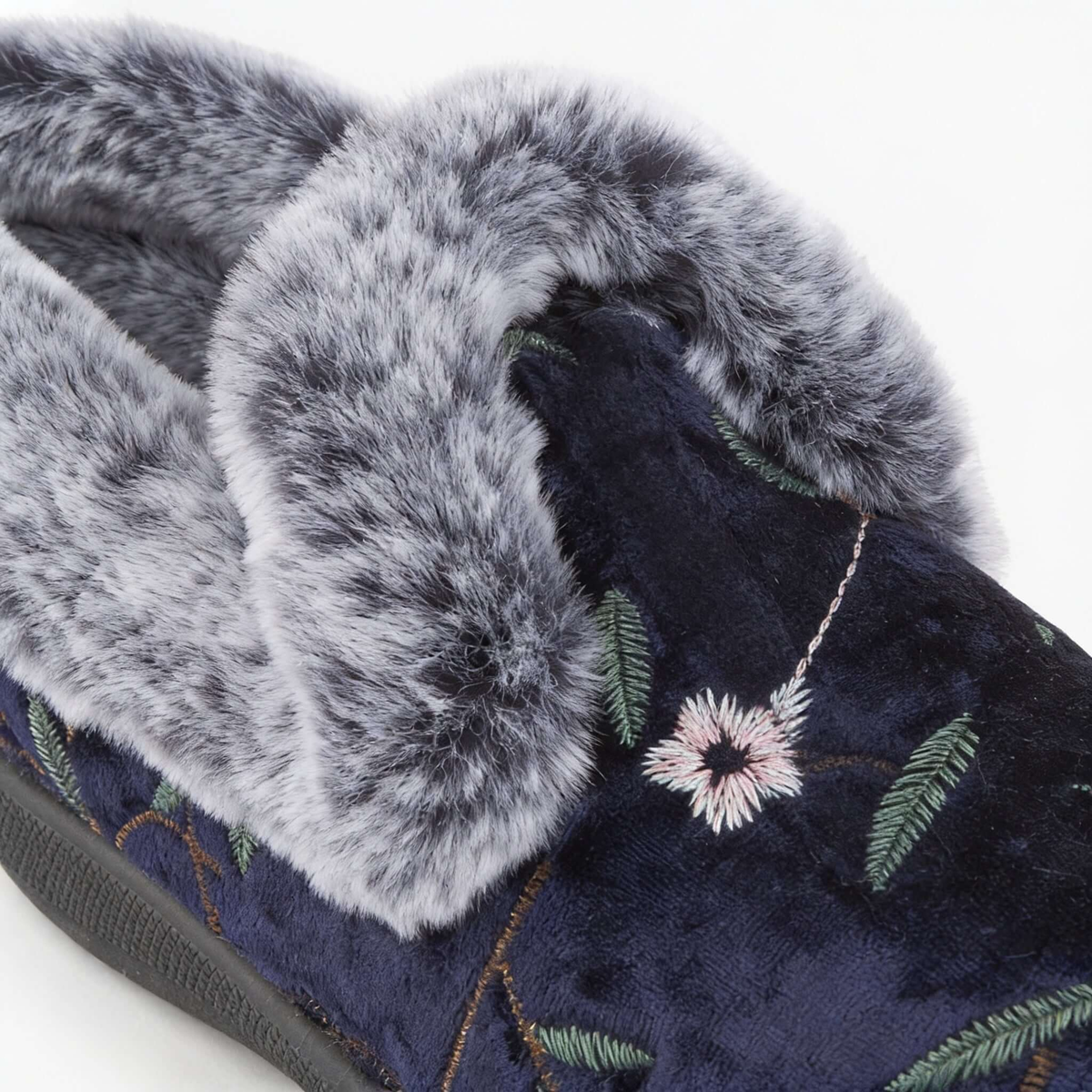 Jo & Joe MABEL Womens Full Slippers Navy
