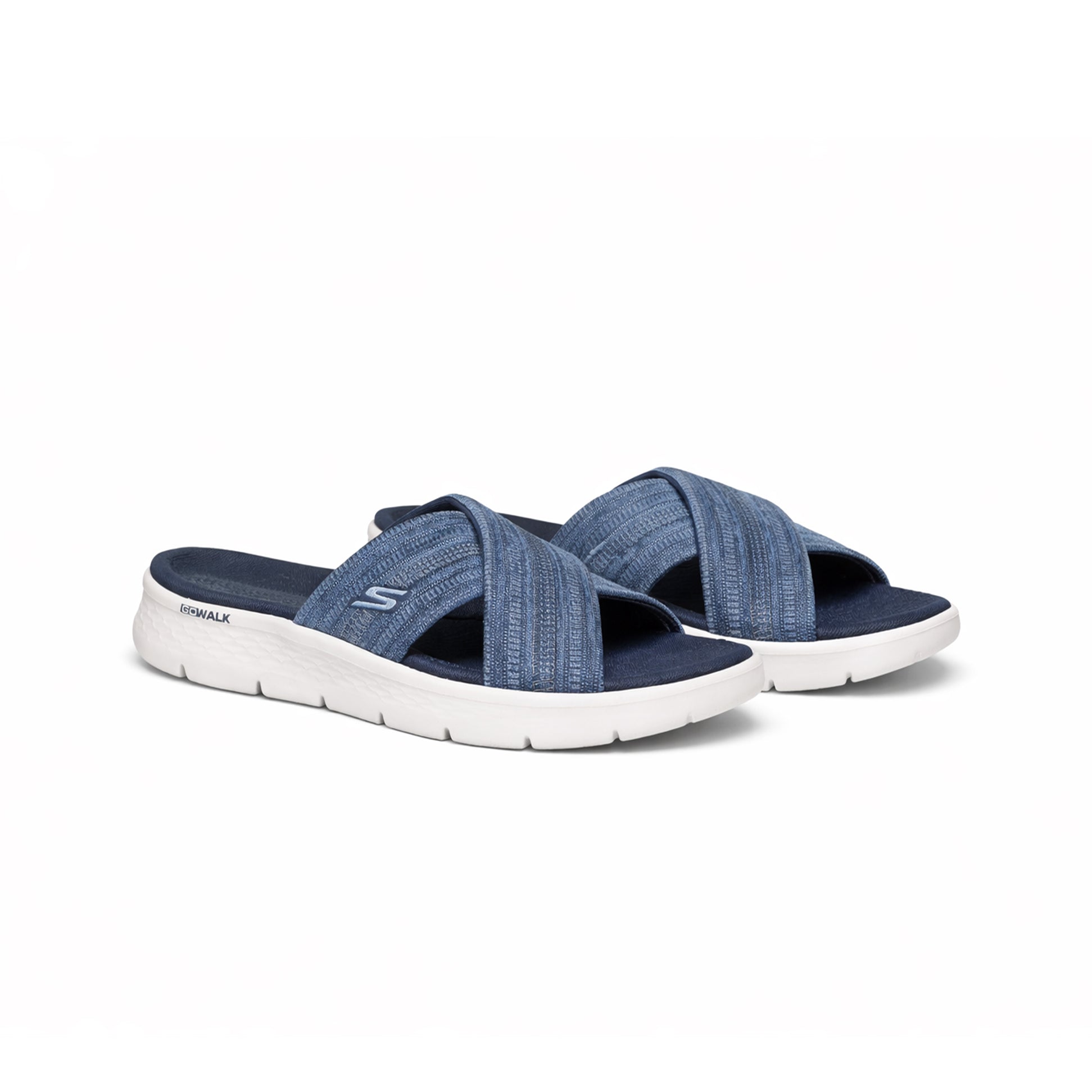 Skechers GO WALK FLEX SANDAL - IMPRESS Womens Sliders Navy