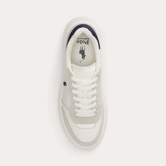 Polo Ralph Lauren RLITE SPORT Mens Casual Trainers Off White/Navy