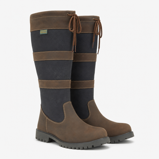 Woodland HARRIET Womens Tall Boots Brown/Navy