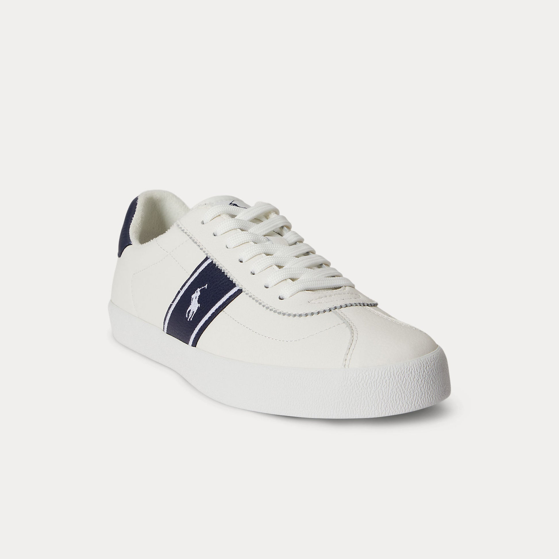 Polo Ralph Lauren COURT VLC PP Mens Court Trainers Deckwash White/Navy