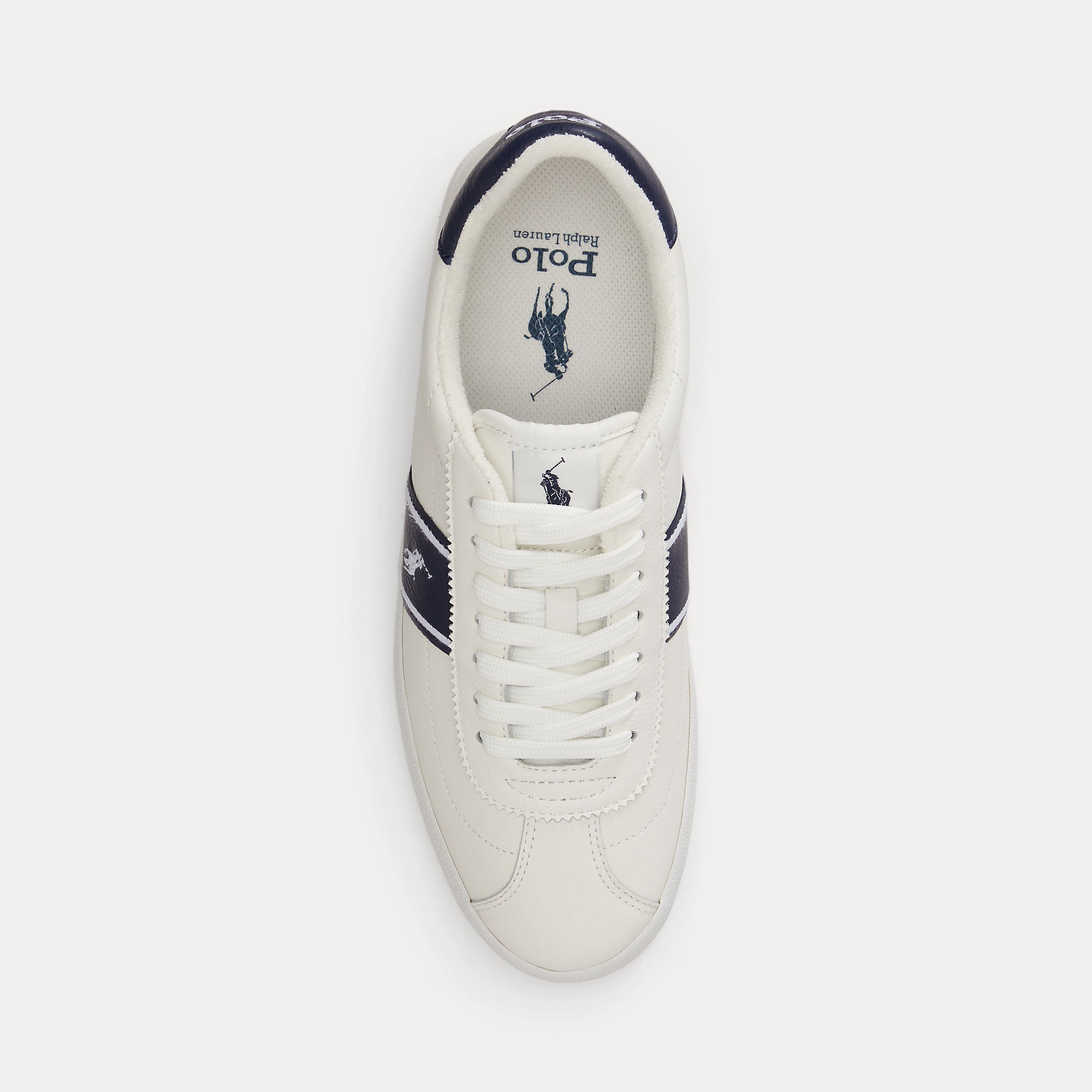 Polo Ralph Lauren COURT VLC PP Mens Court Trainers Deckwash White/Navy