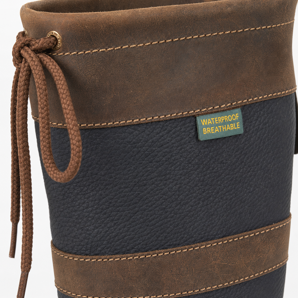Woodland HARRIET Womens Tall Boots Brown/Navy