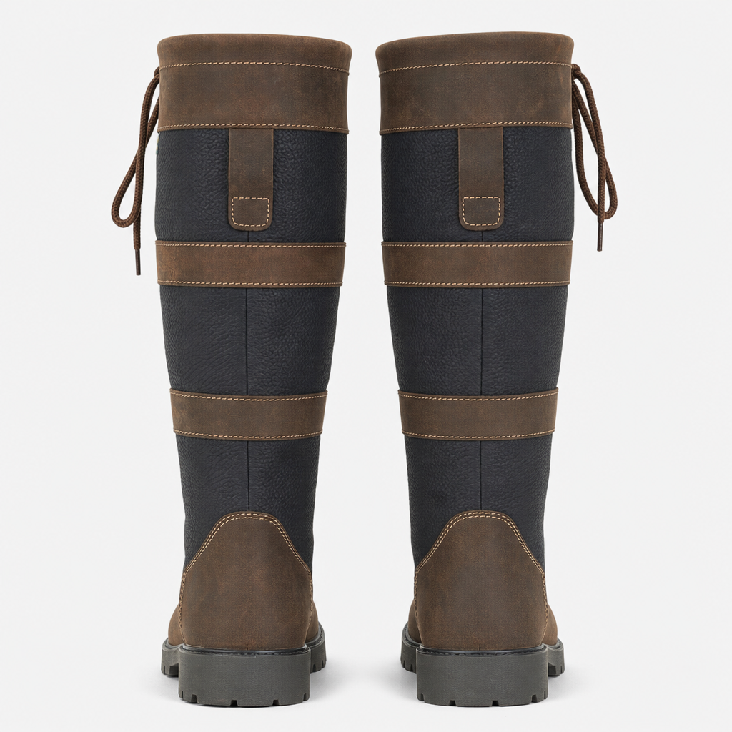 Woodland HARRIET Womens Tall Boots Brown/Navy
