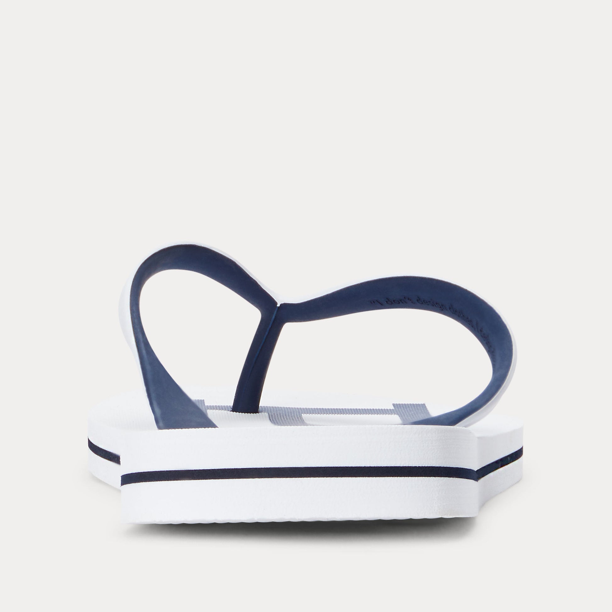 Polo Ralph Lauren BOLT Mens Toe-Post Sandals White/Newport Navy