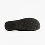 Nordikas 131 Mens Suede Mule Slippers Grey bottom view of rubber sole with tread design