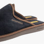 Nordikas 131 Mens Suede Mule Slippers Marine Blue side view showcasing premium suede and slip-on design.