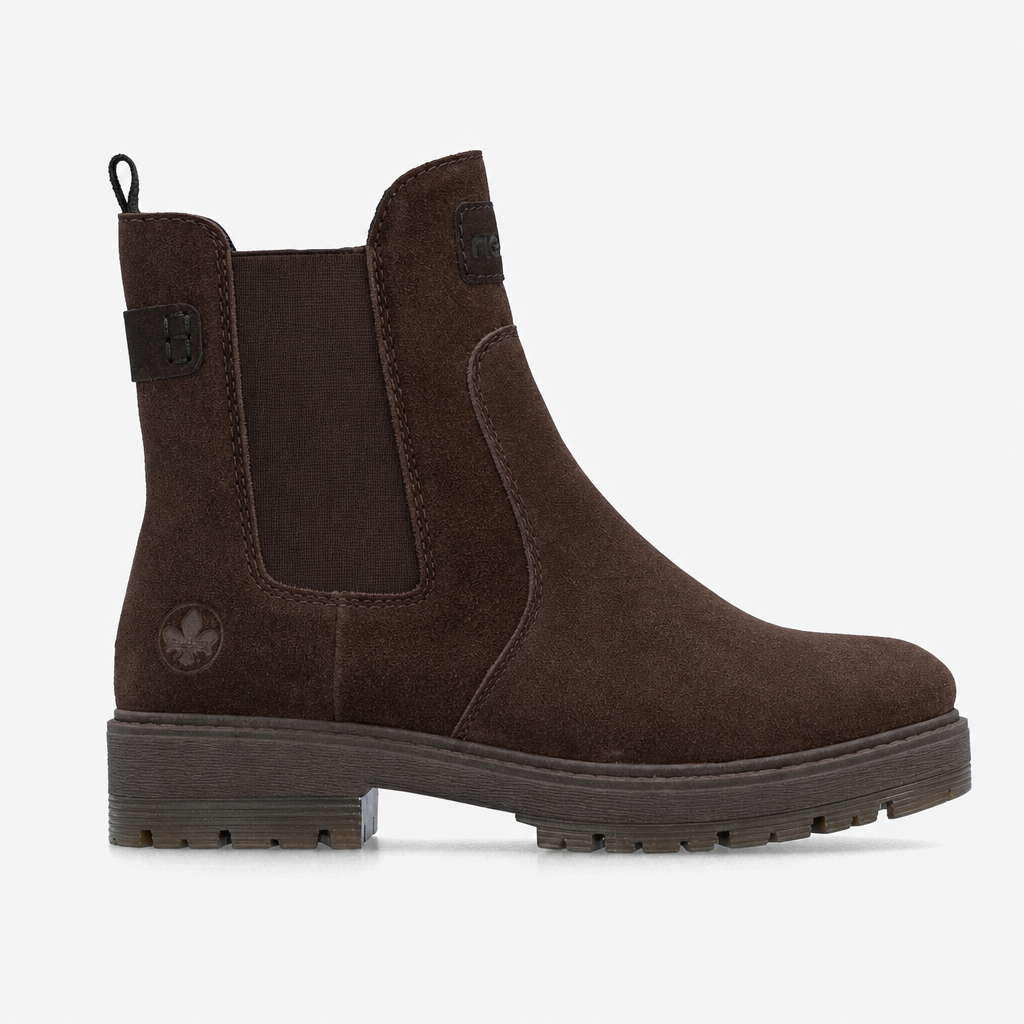 Rieker 75860 Womens Ankle Boots Mocha/Nougat