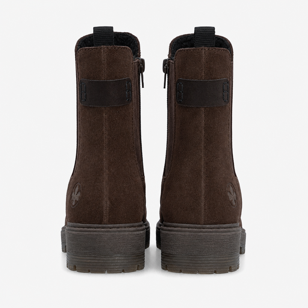 Rieker 75860 Womens Ankle Boots Mocha/Nougat
