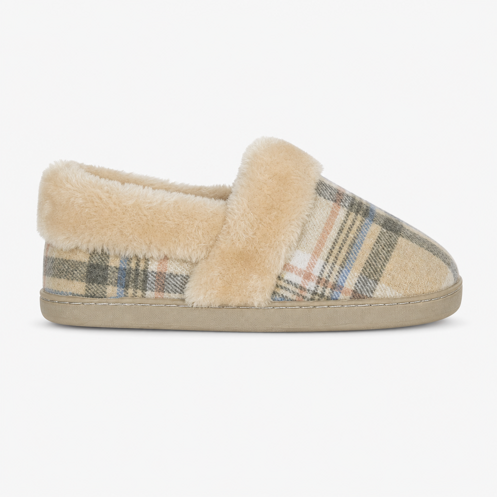 Jo & Joe HERITAGE Womens Moccasin Slippers Oatmeal