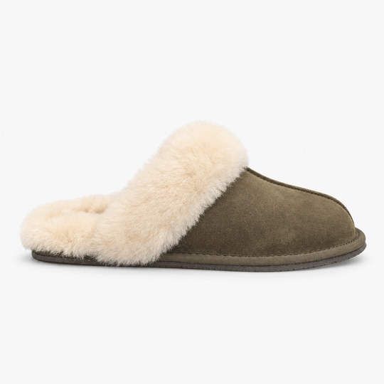HOS Sheepskin AYLA Womens Mules Olive
