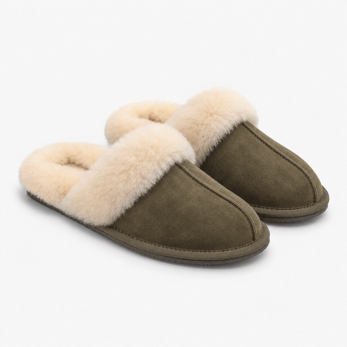 HOS Sheepskin AYLA Womens Mules Olive