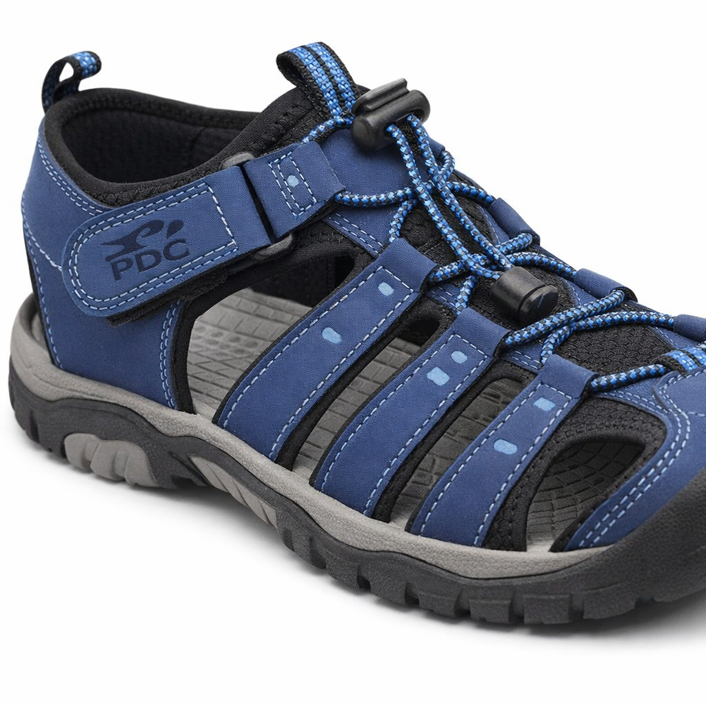 PDQ JASPER Mens Hiking & Trail Sandals Navy