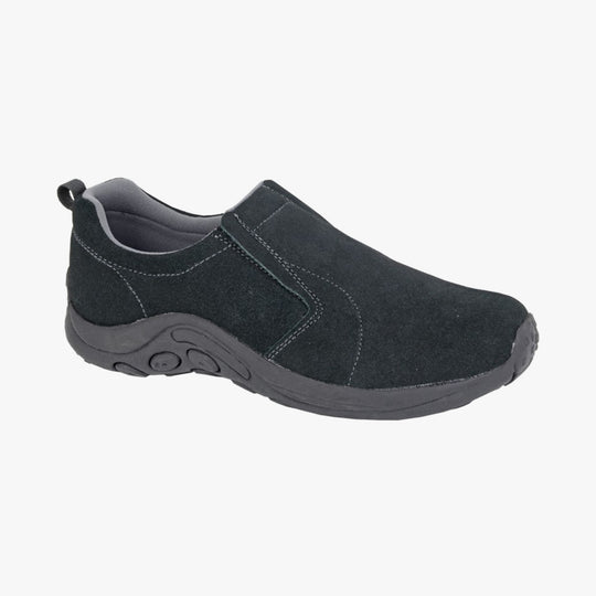 PDQ RYNO Mens Twin Gusset Jungle Casual Suede Trainers Grey