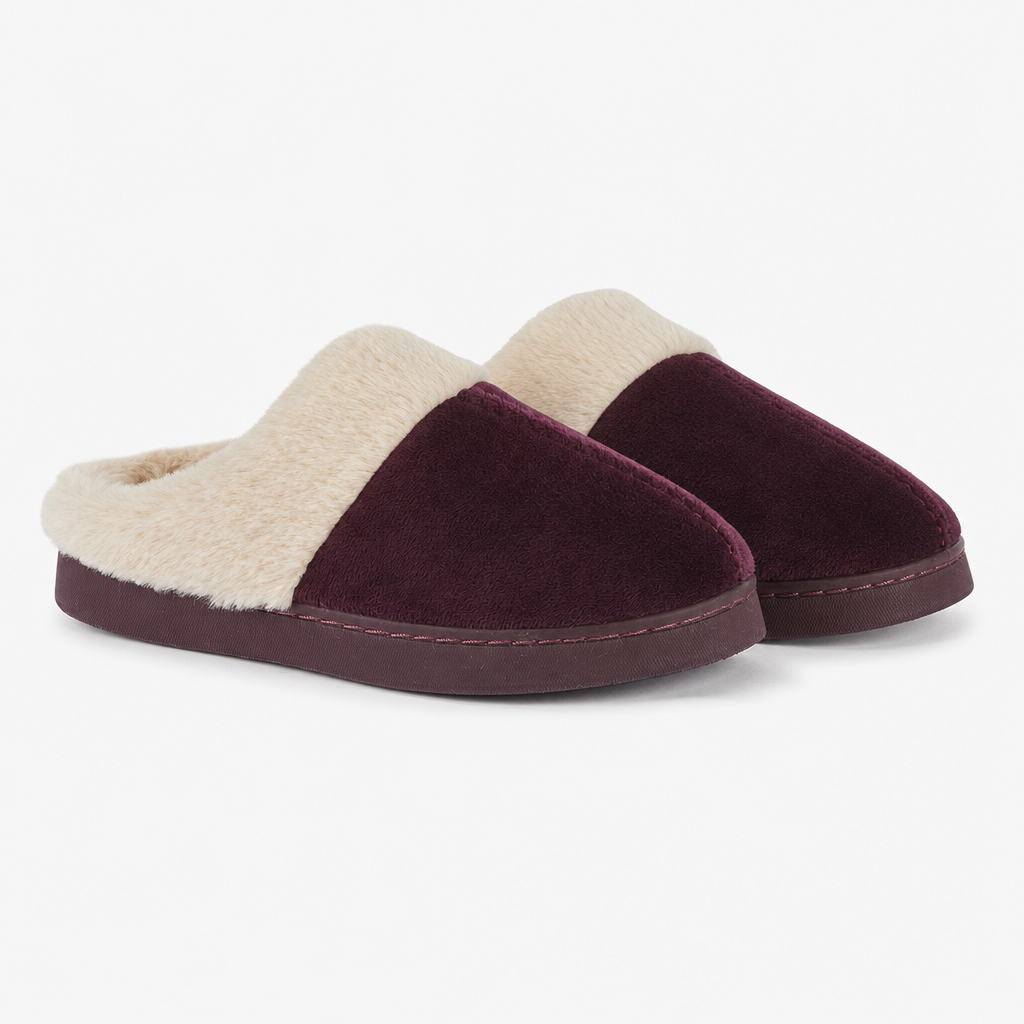 Jo & Joe ZOE Womens Mule Slippers Plum