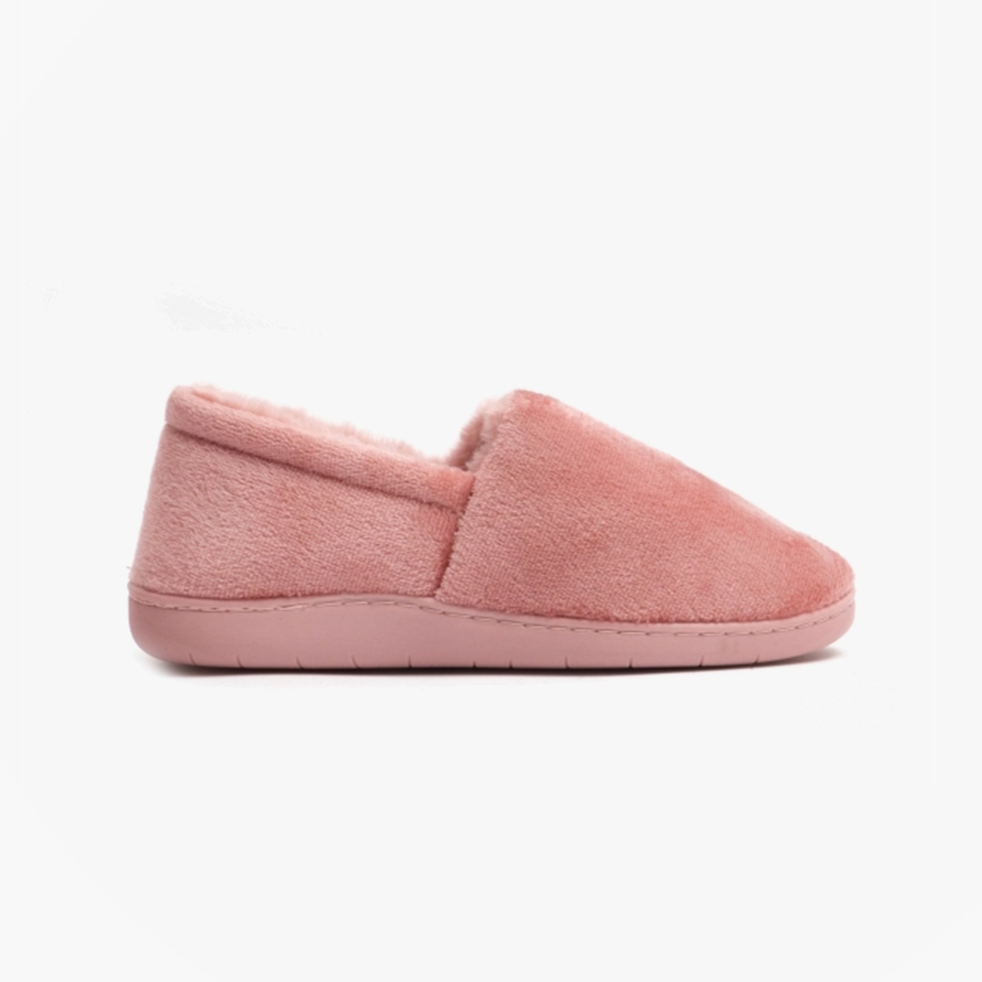 Black Country Shoes RITA Womens Full Slippers Dusty Pink