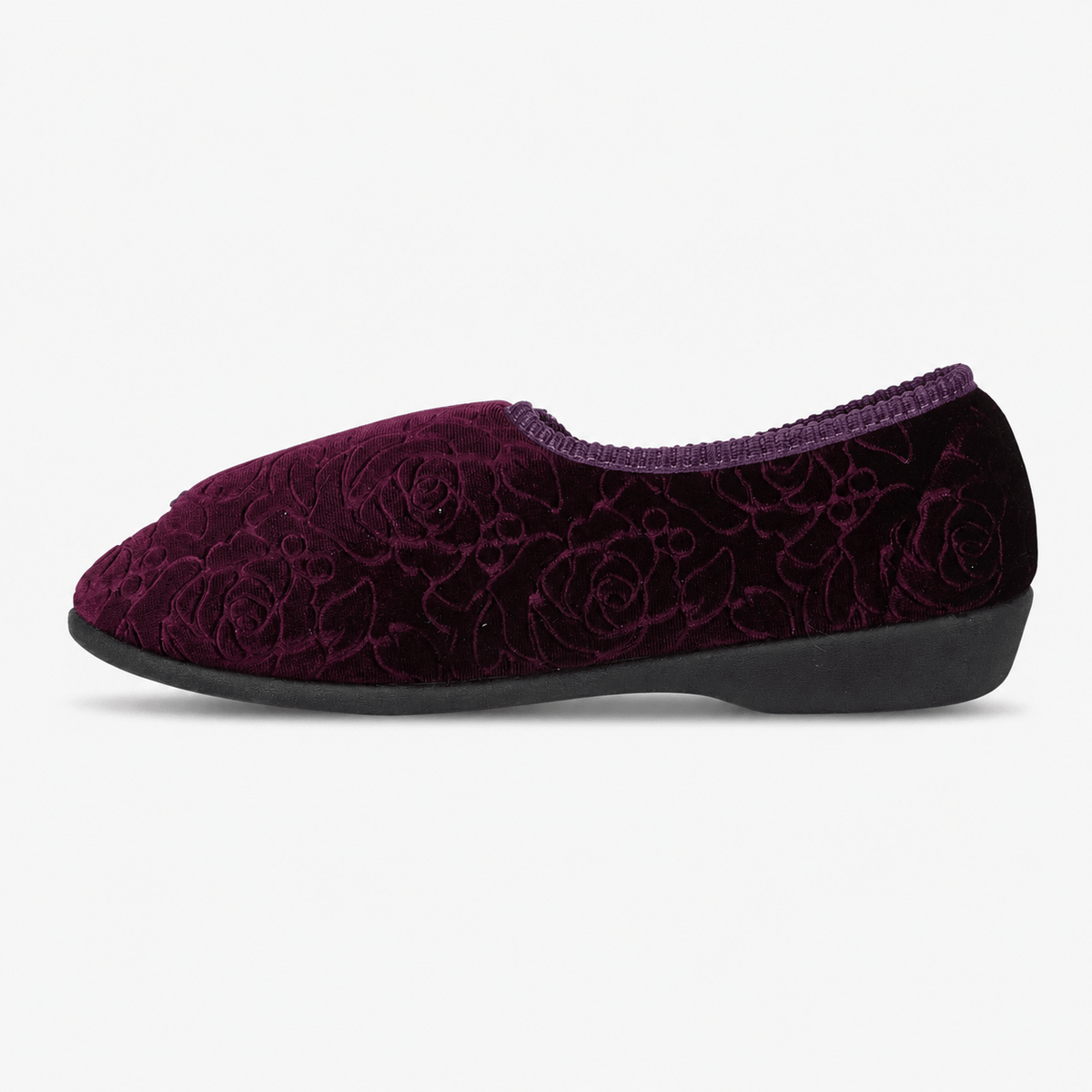 Jo & Joe DOREEN Womens Touch Fasten Slippers Purple
