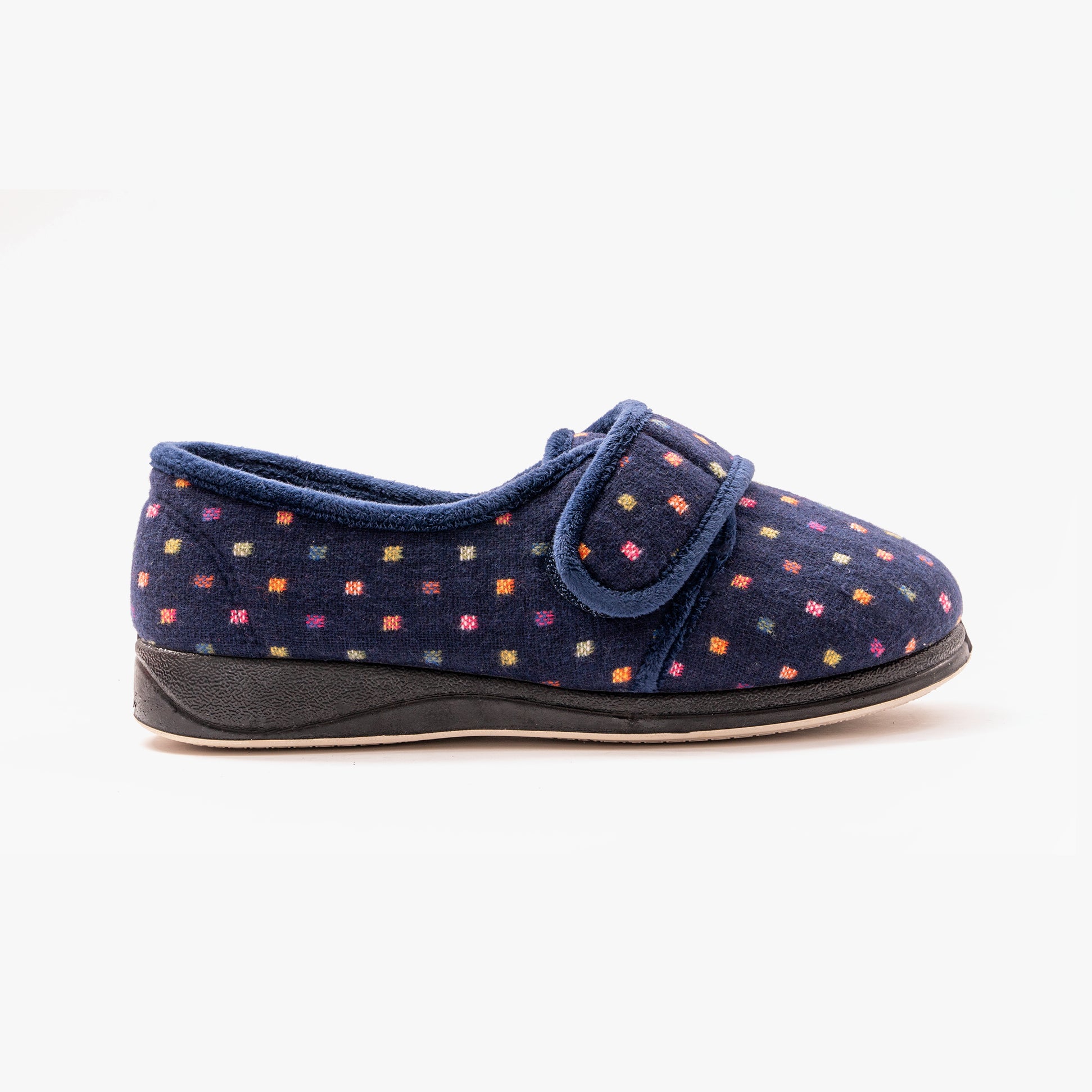 Padders LOTTY Womens (4E/6E) Full Slippers Navy