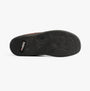 Padders STAN Mens (G Fit) Slippers Brown bottom view showing TPR sole and textured design.