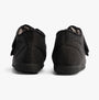 Padders BRIAN Mens Boot Slippers Charcoal back view showing soft textile upper and adjustable touch fasten strap.