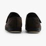 Padders CHARLES Mens (G Fit) Slippers Brown Checked back view showing textile upper and rubber sole.