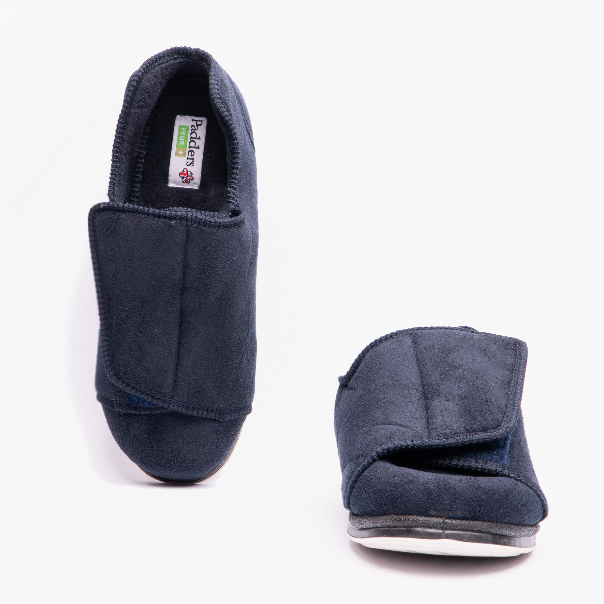 Padders PETER Mens (H/K Fit) Touch Fasten Slippers Navy