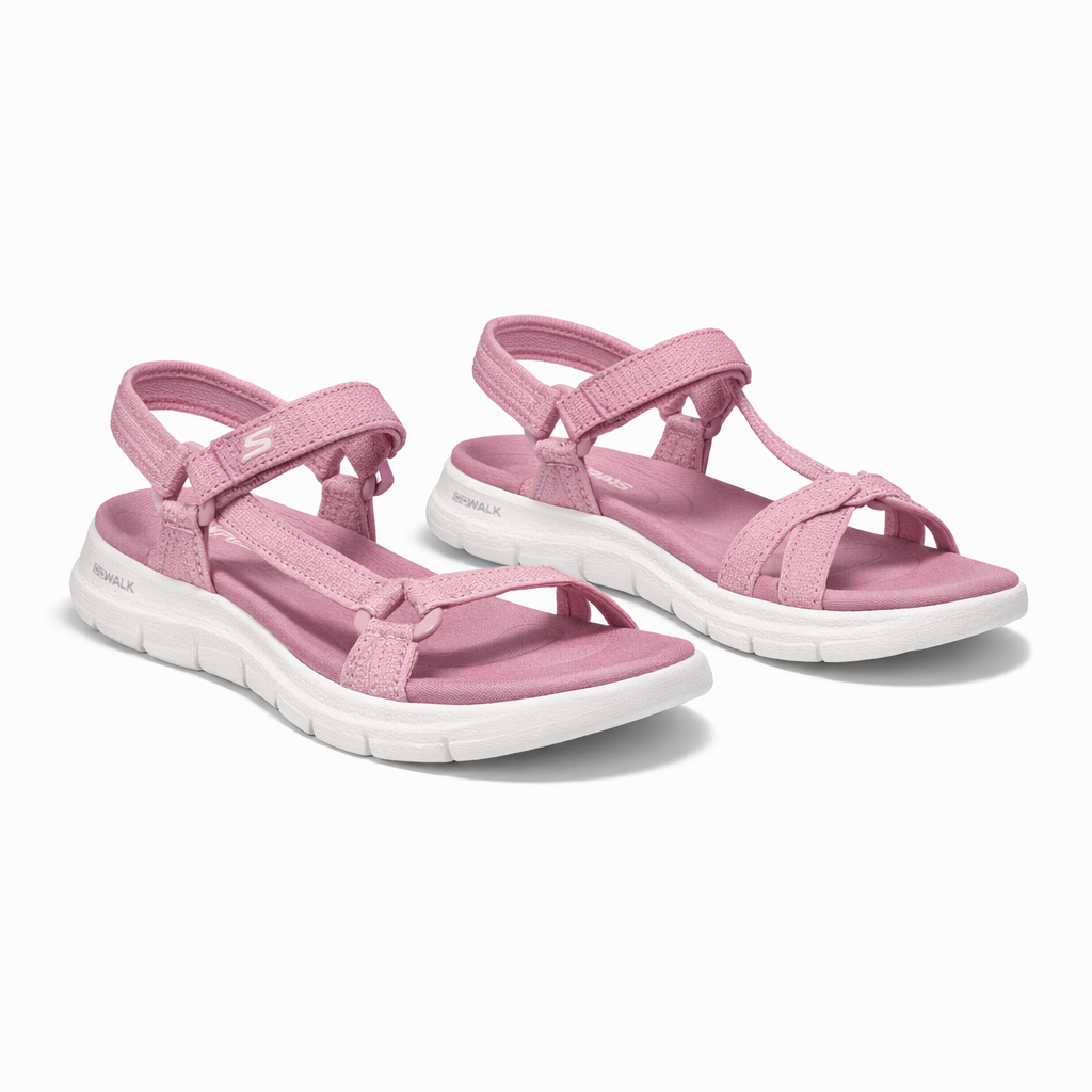 Skechers 141451/MVE GO WALK FLEX SANDAL - SUBLIME Womens Sandals Mauve/Pink