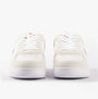 Polo Ralph Lauren MASTERS Mens Trainers White/Navy/Red front view showing lace-up design and round toe shape.