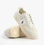 Polo Ralph Lauren HERITAGE AERA Mens Trainers Bianco/White side view, suede leather upper, lace-up closure, rubber sole