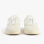 Polo Ralph Lauren HERITAGE AERA Mens Trainers Bianco/White front view showcasing suede upper and lace-up closure.