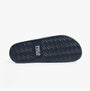 Polo Ralph Lauren POLO SLIDE Mens Sliders Heritage Bear Navy bottom view with textured rubber sole.