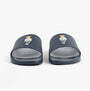Polo Ralph Lauren POLO SLIDE Mens Sliders Heritage Bear Navy front view with logo detail