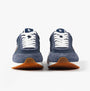 Polo Ralph Lauren TRAIN 89 Mens Trainers Navy/Multi front view showing lace-up design and suede upper.