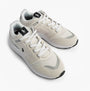Polo Ralph Lauren Train 89 V2 Mens Suede Panelled Trainer White top view with lace-up closure and embroidered Pony logo.