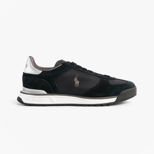 Polo Ralph Lauren Mens Varick Suede & Oxford Lace Up Trainer Black